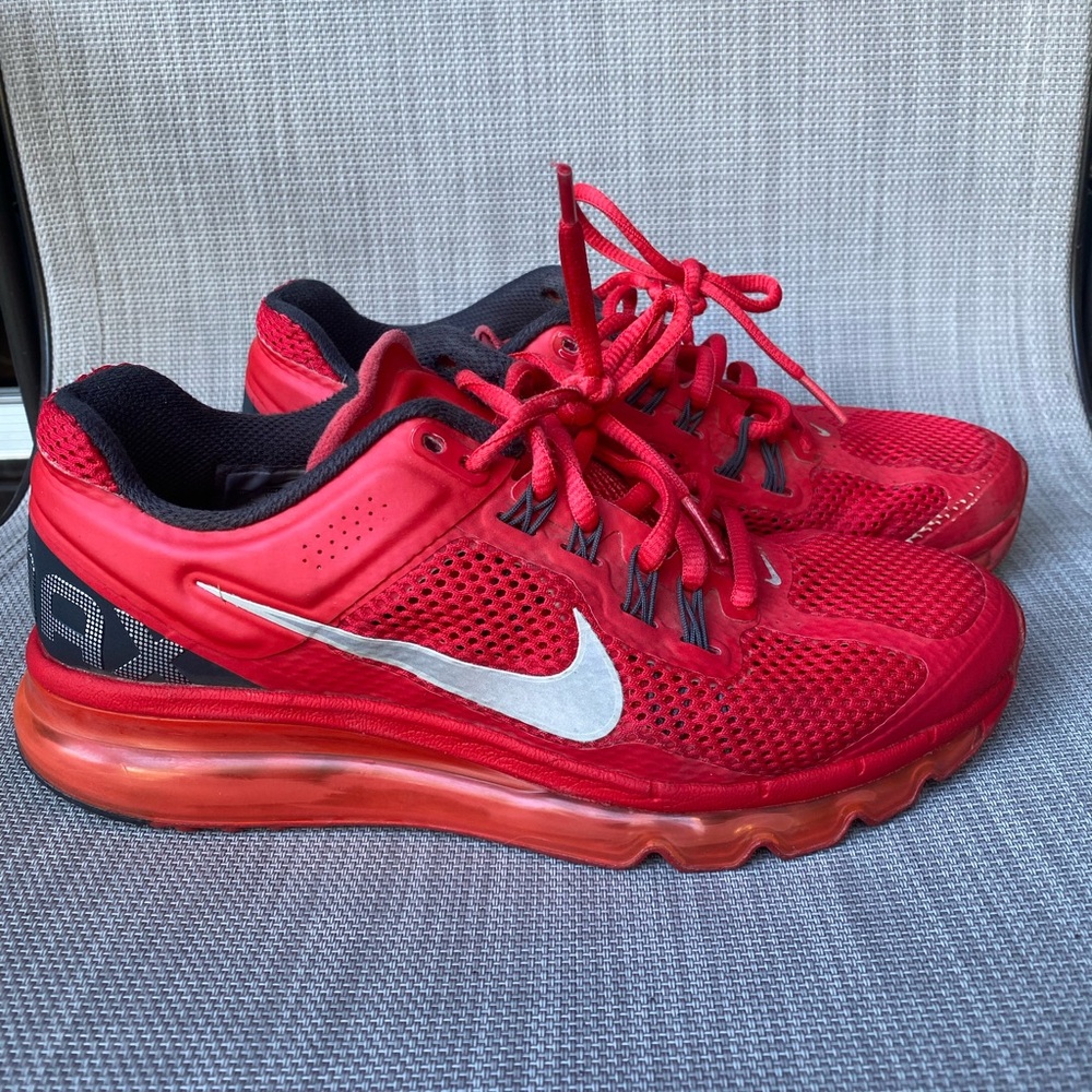 Nike Red and Gray Sneakers